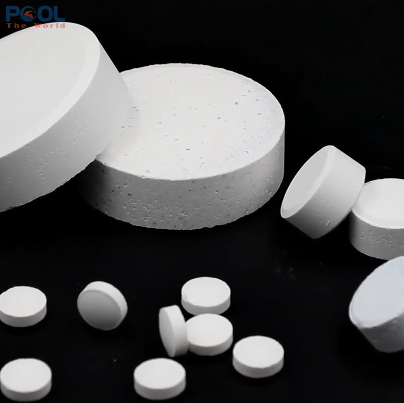 Hóa Chất Thông Minh Cho Hồ Bơi Sạch Tự Động – Viên TRICHLOROISOCYANURIC ACID 200g